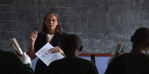 Kenya missionary Kathy Walker teaches music class at BCFC Christian Academy in Kapenguria, Kenya.